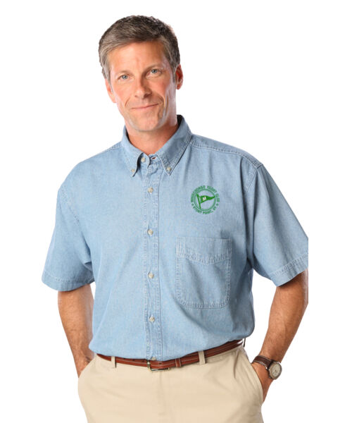 MYC - Men's Short Sleeve Denim Shirt - BG-8206S Thumbnail